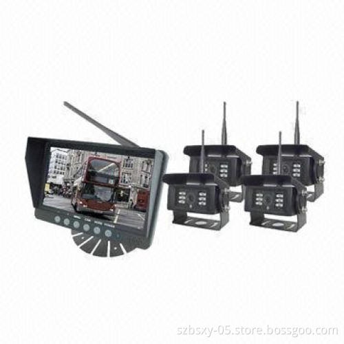 Wireless Camera System with Digital Monitor and Car Camera for Trailer, 12-32V DC Voltage